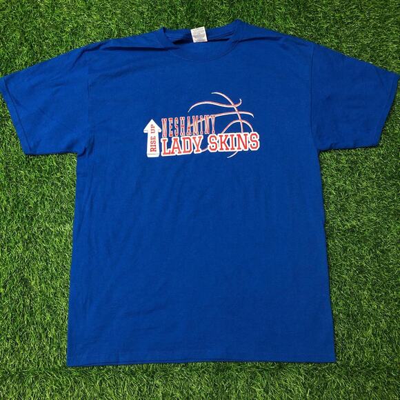 Blue Neshaminy Lady Skins Basketball Graphic Tee - Picture 1 of 4